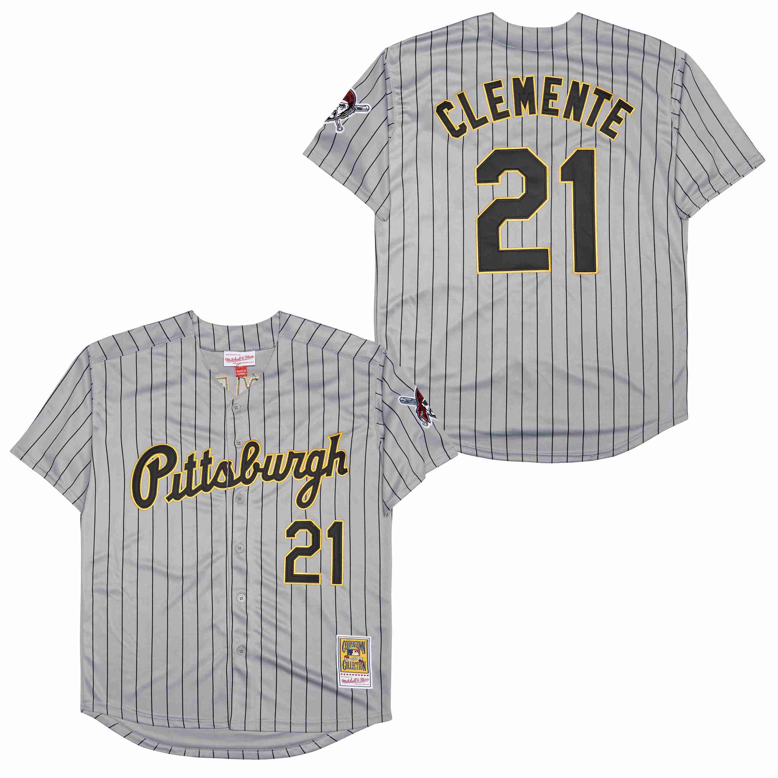 Men's #21 Roberto Clemente Pittsburgh Pirates Baseball Jersey