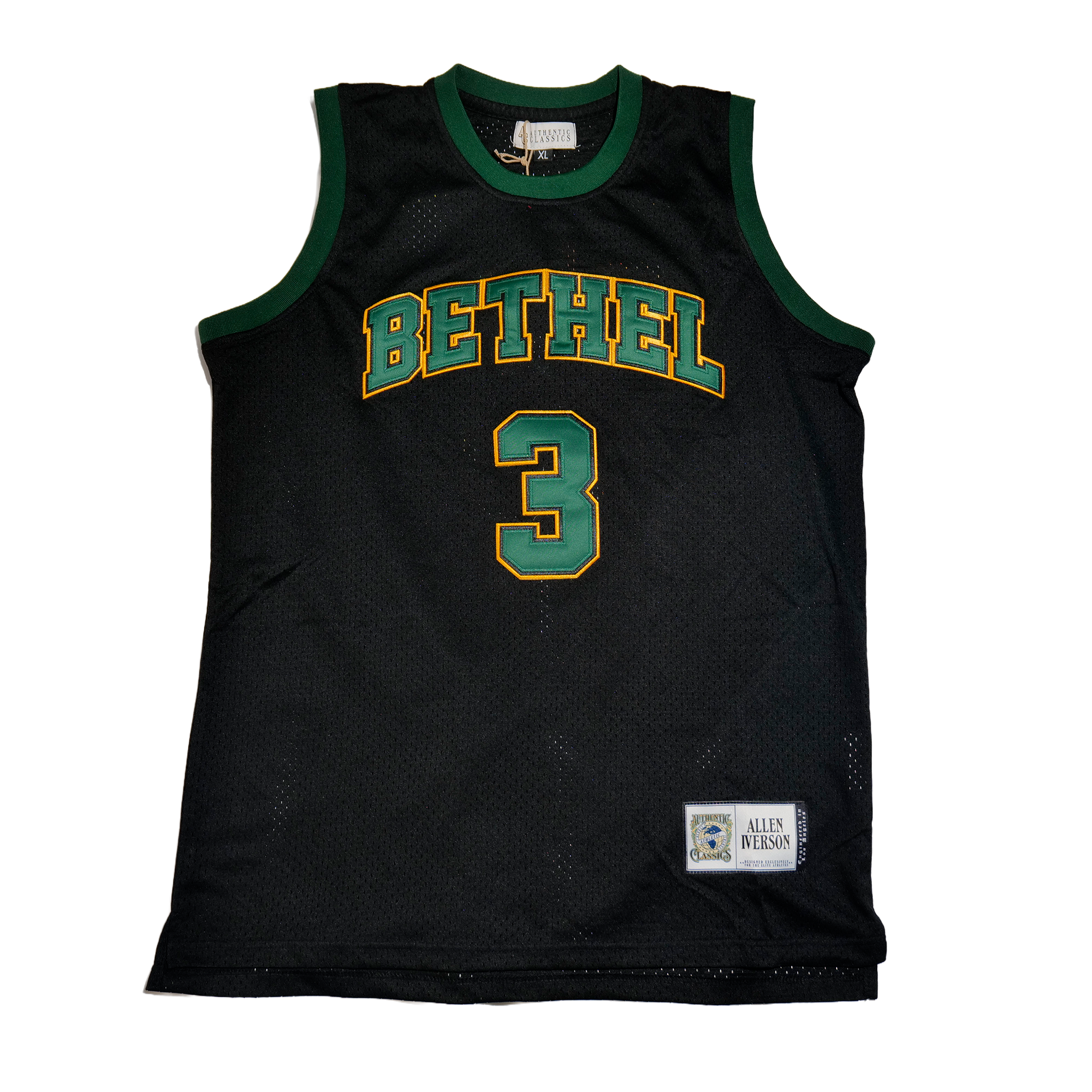 BETHEL ALLEN IVERSON BLACK HIGH SCHOOL BASKETBALL JERSEY