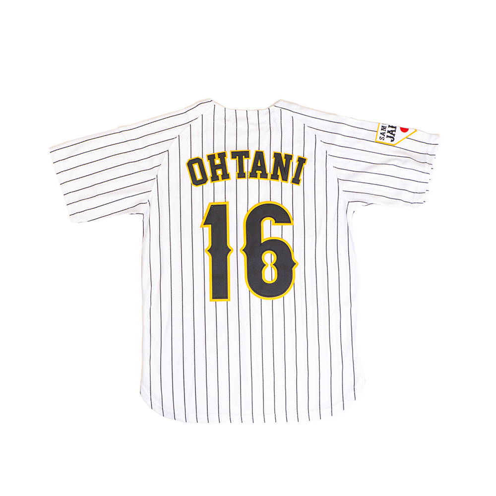 JAPAN NATIONAL BASEBALL OHTANI BUTTON DOWN JERSEY (WHITE)