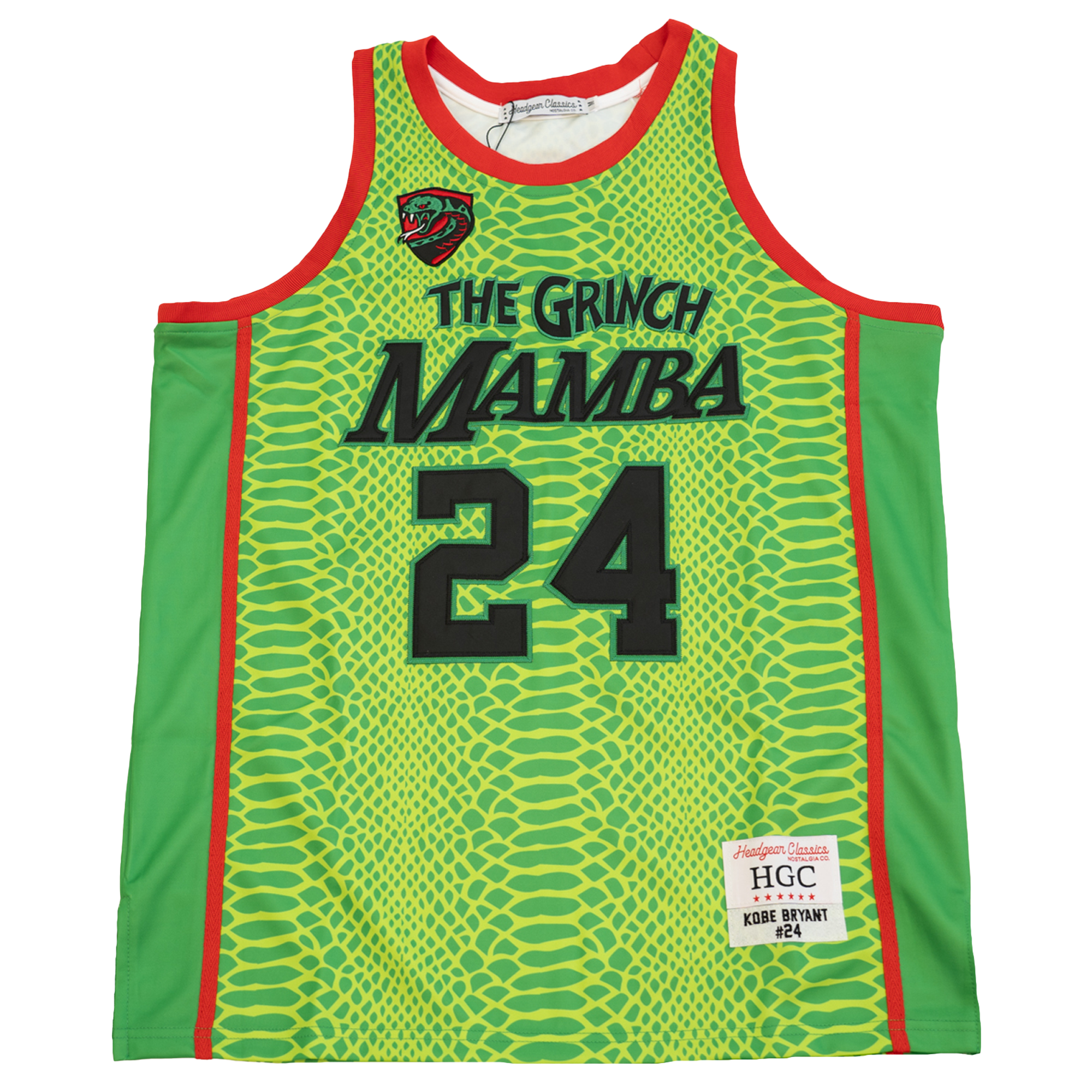 THE GRINCH MAMBA BASKETBALL JERSEY (BRIGHT GREEN)