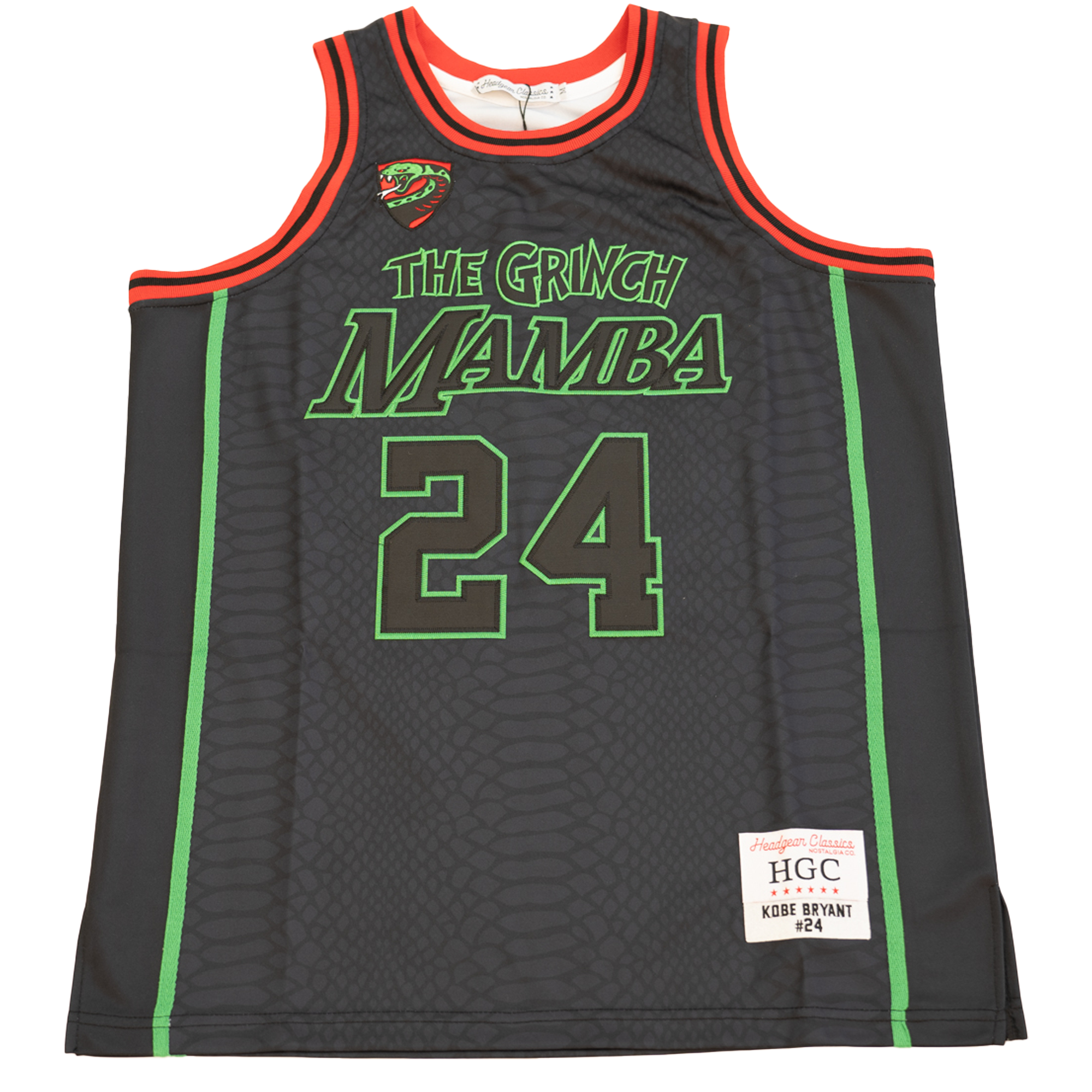 KOBE BRYANT THE GRINCH MAMBA BASKETBALL JERSEY (BLACK)