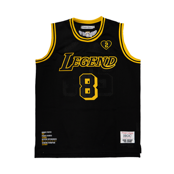 LEGEND MAMBA BASKETBALL JERSEY (BLACK/YELLOW)