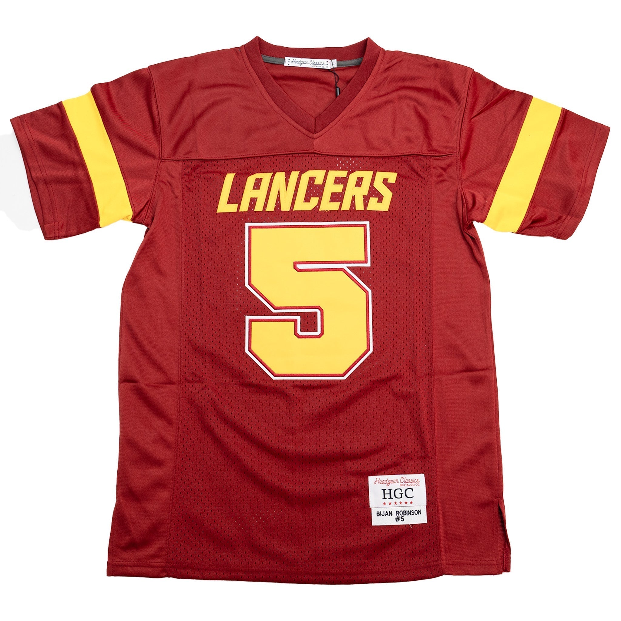 BIJAN ROBINSON LANCERS HIGH SCHOOL FOOTBALL JERSEY (MAROON)