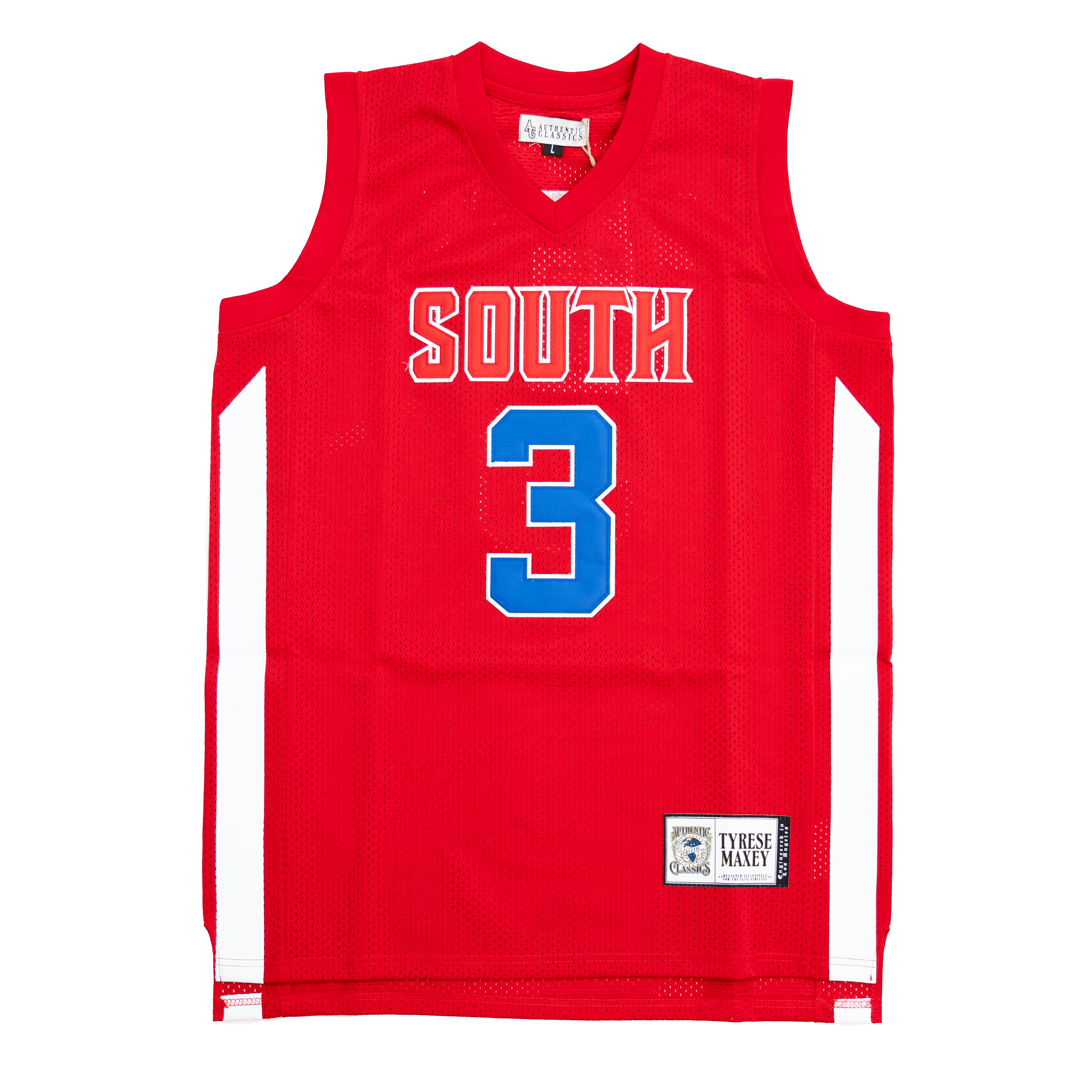 TYRESE MAXEY HIGH SCHOOL BASKETBALL JERSEY (RED)