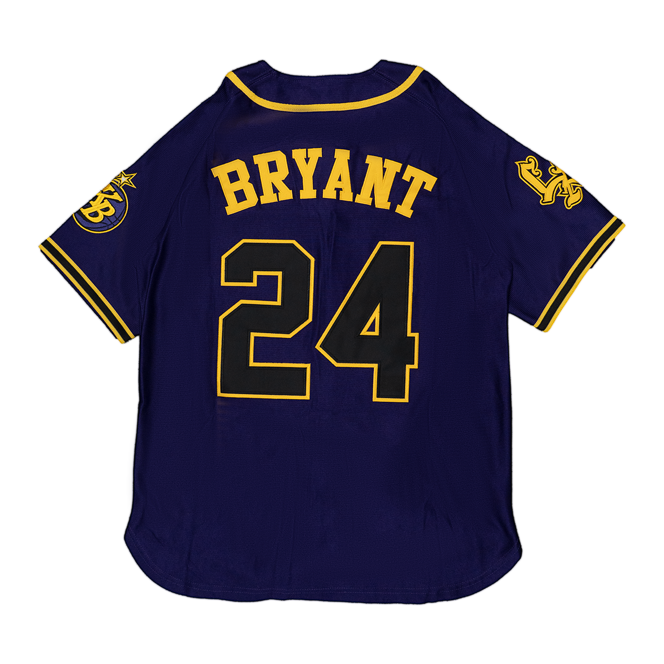 LEGEND KOBE BRYANT BUTTON DOWN BASEBALL JERSEY (PURPLE)