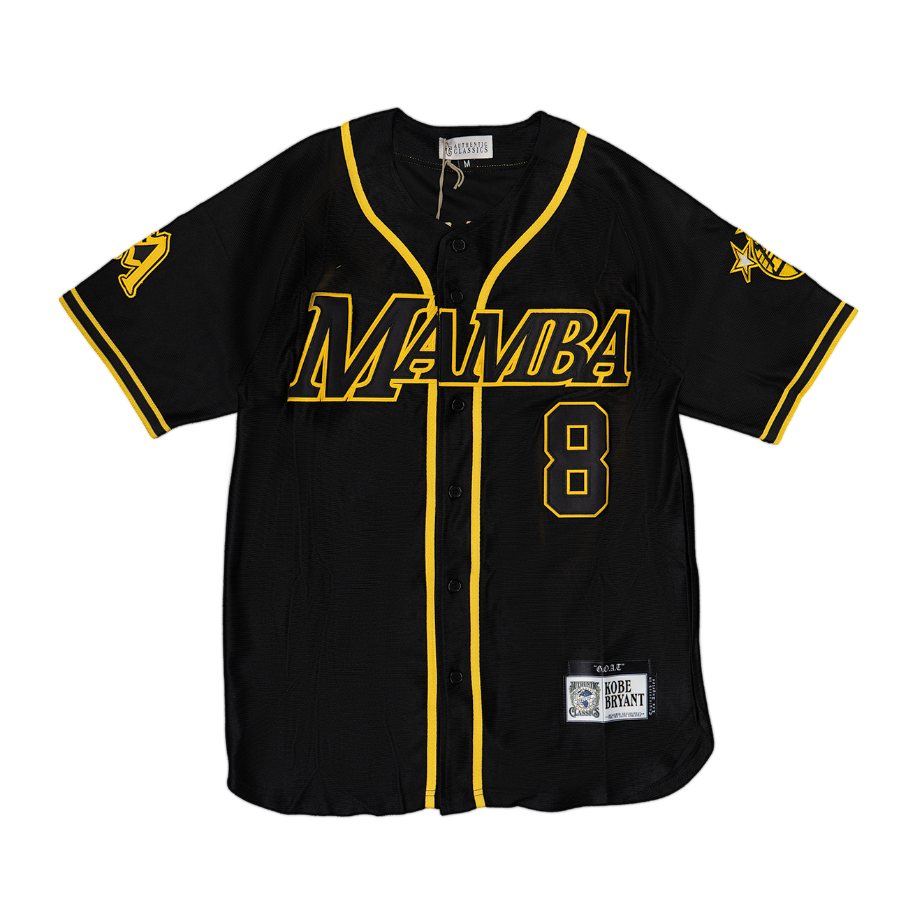LEGEND KOBE BRYANT MAMBA SNAKESKIN BASEBALL JERSEY (BLACK)