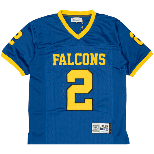 JALEN HURTS FALCONS HIGH SCHOOL FOOTBALL JERSEY (BLUE)