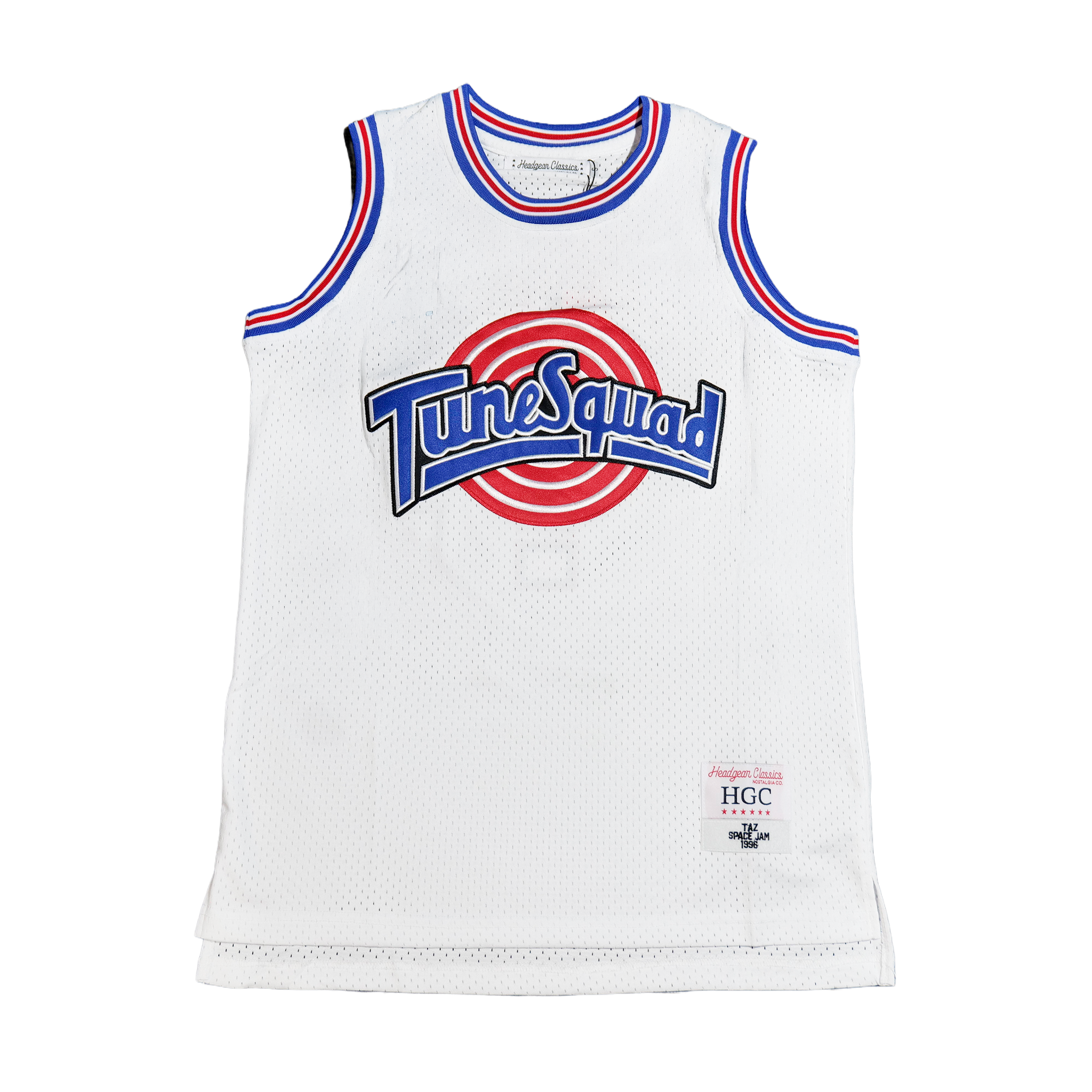 TUNESQUAD TAZ WHITE BASKETBALL JERSEY