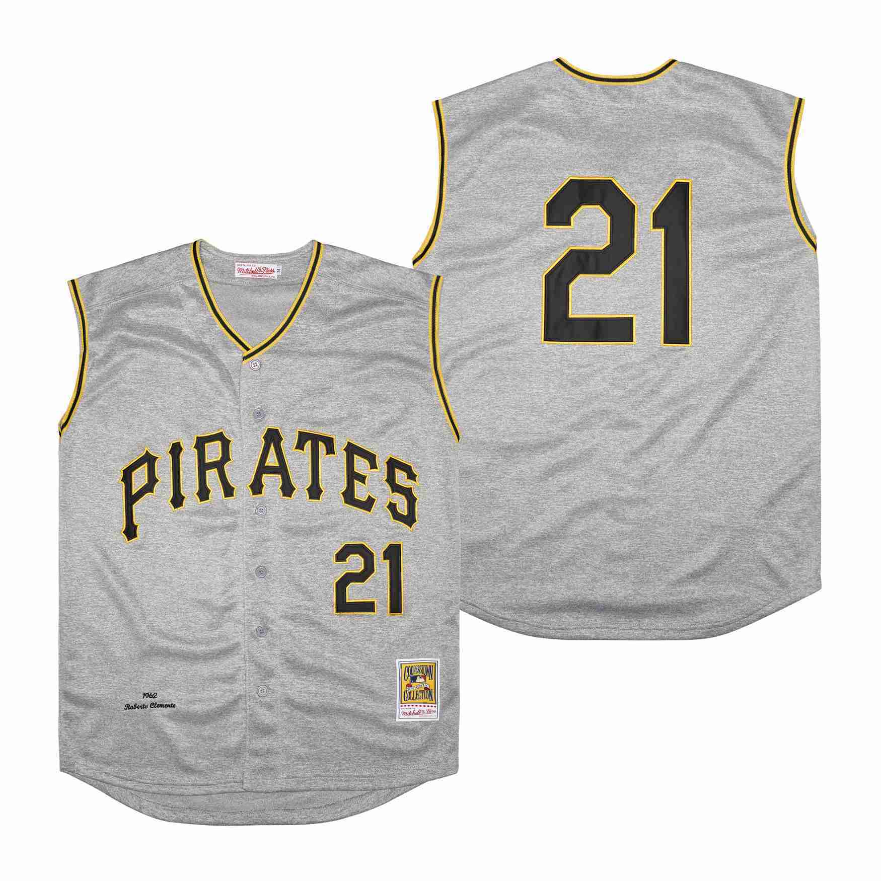 Men's #21 Roberto Clemente Pittsburgh Pirates Baseball Jersey