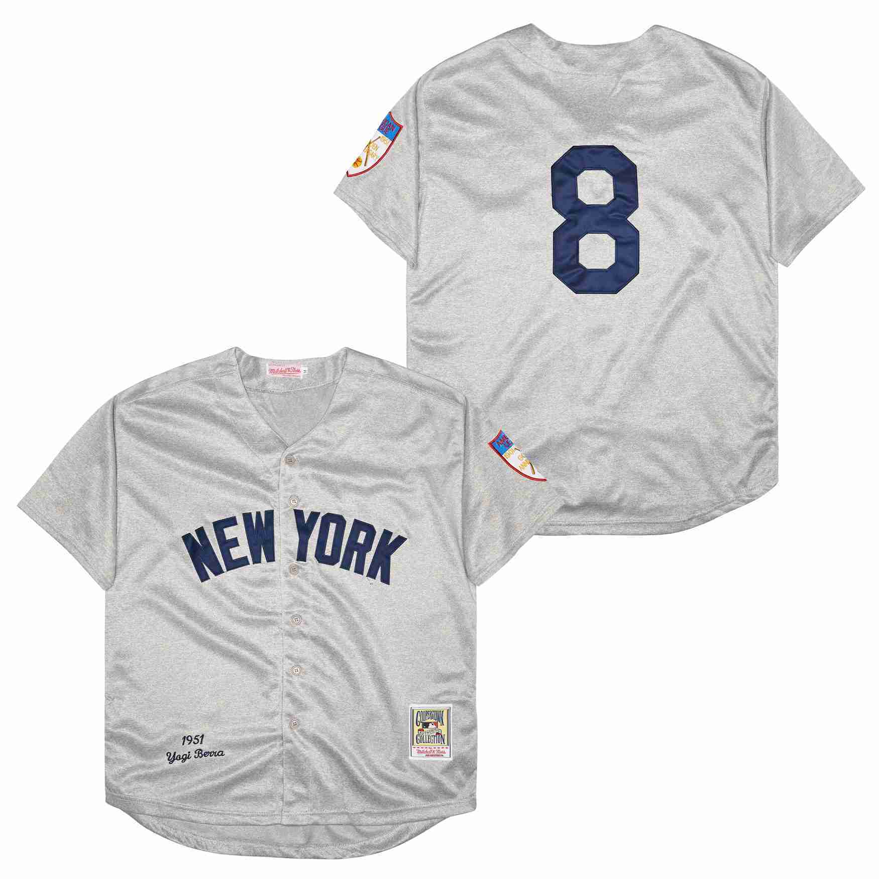 Men's New York Yankees #8 Yogi Berra Baseball Jersey