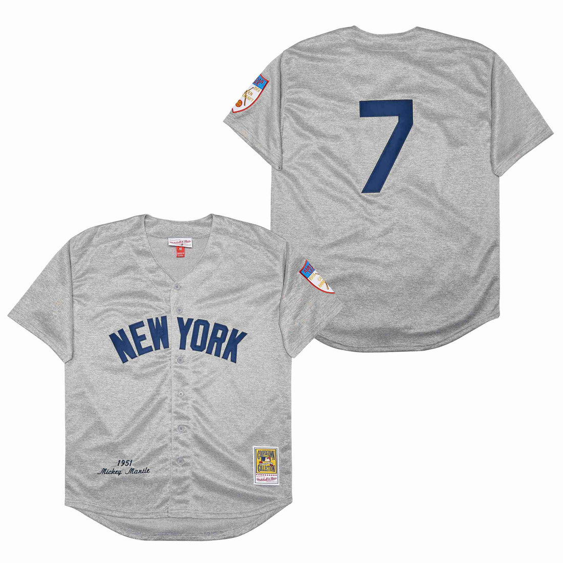 Men's New York Yankees #7 Mickey Mantle Baseball Jersey