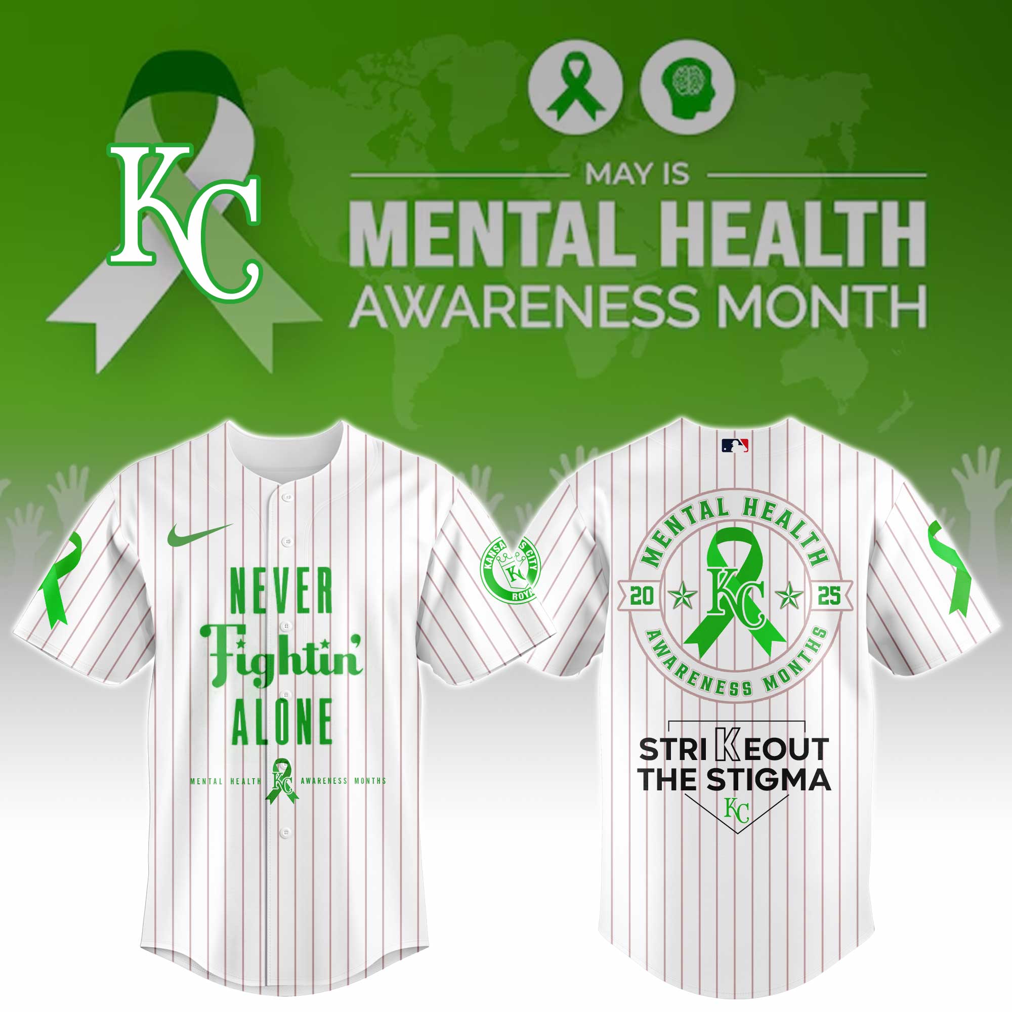 Kansas City Royals Mental Health Awareness Week Jersey