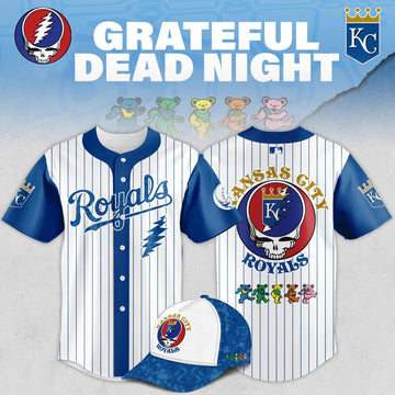 Kansas City Royals Grateful Dead Night Game Jersey