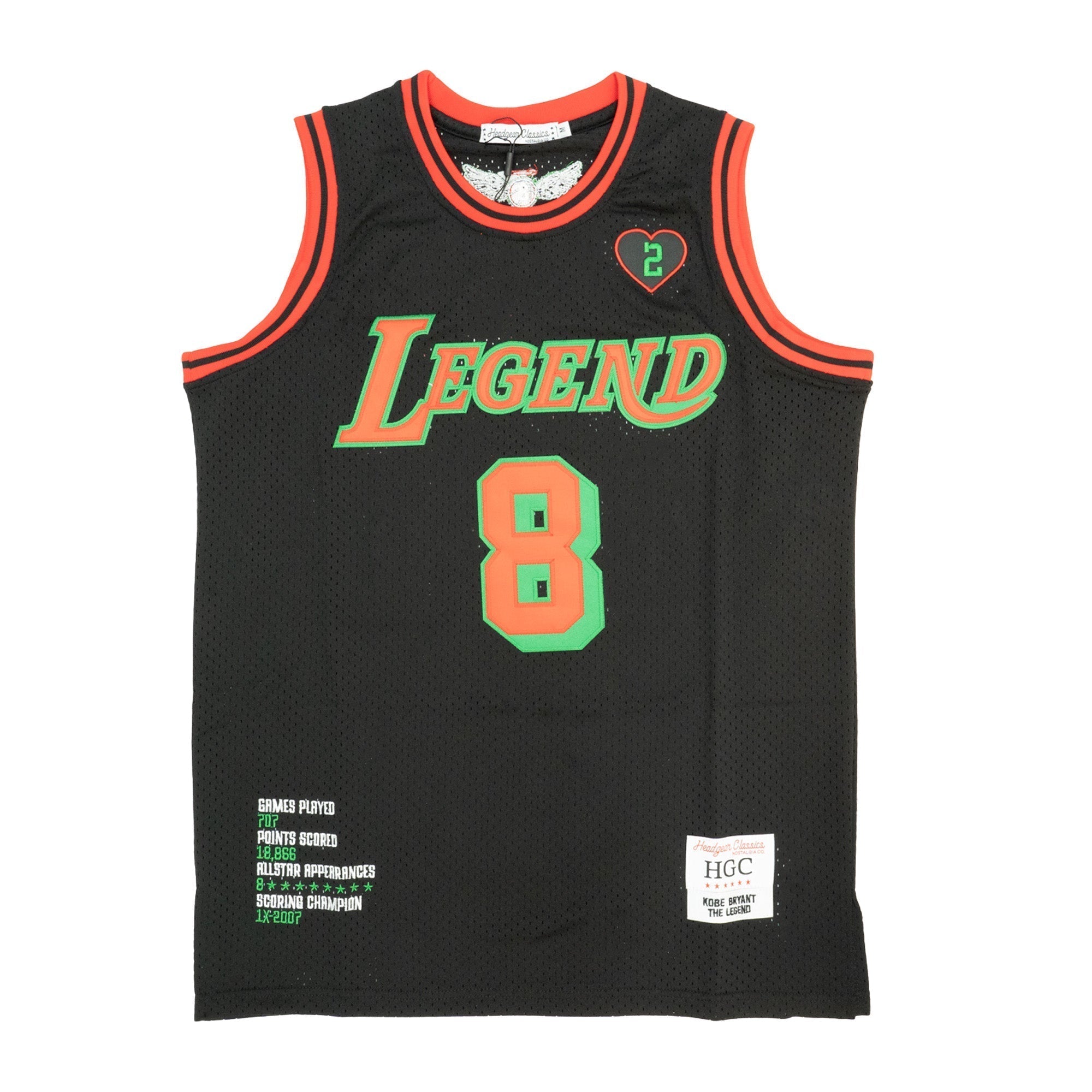 LEGEND MAMBA GRINCH BASKETBALL JERSEY (BLACK/RED/GREEN)