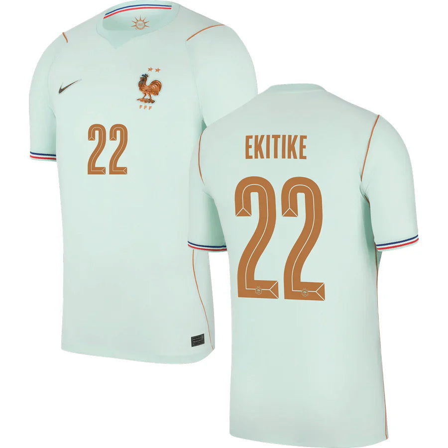 Men’s #22 Ekitike 2026 World Cup France Jersey