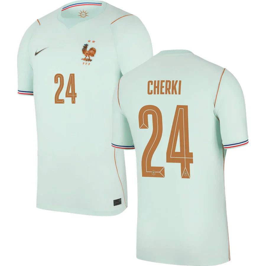 Men’s #24 Cherki 2026 World Cup France Jersey