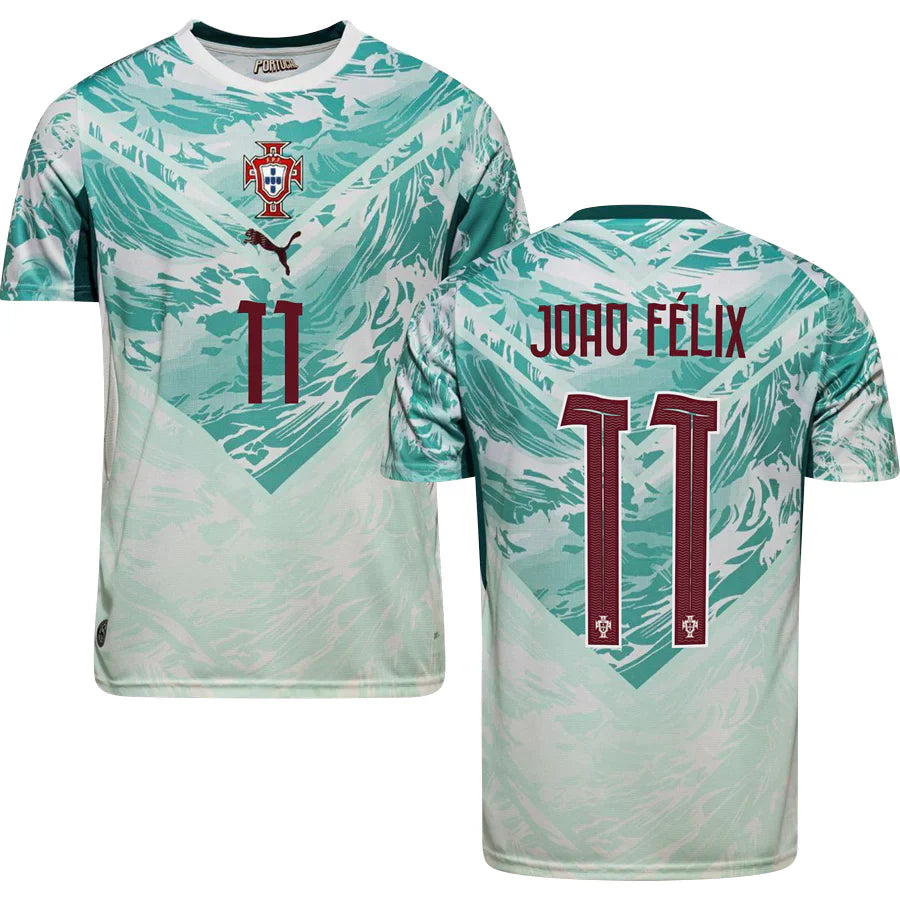 Men’s #11 Joao Felix 2026 World Cup Portugal Jersey
