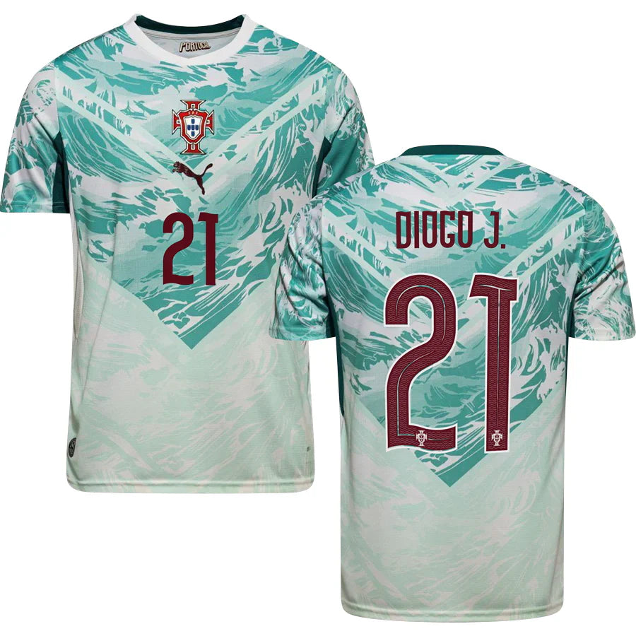 Men’s #21 Diogo J. 2026 World Cup Portugal Jersey