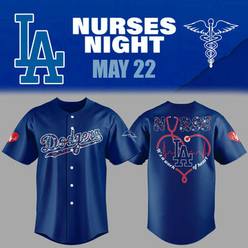 Limited Edition Los Angeles Dodgers Nurses Night Jersey