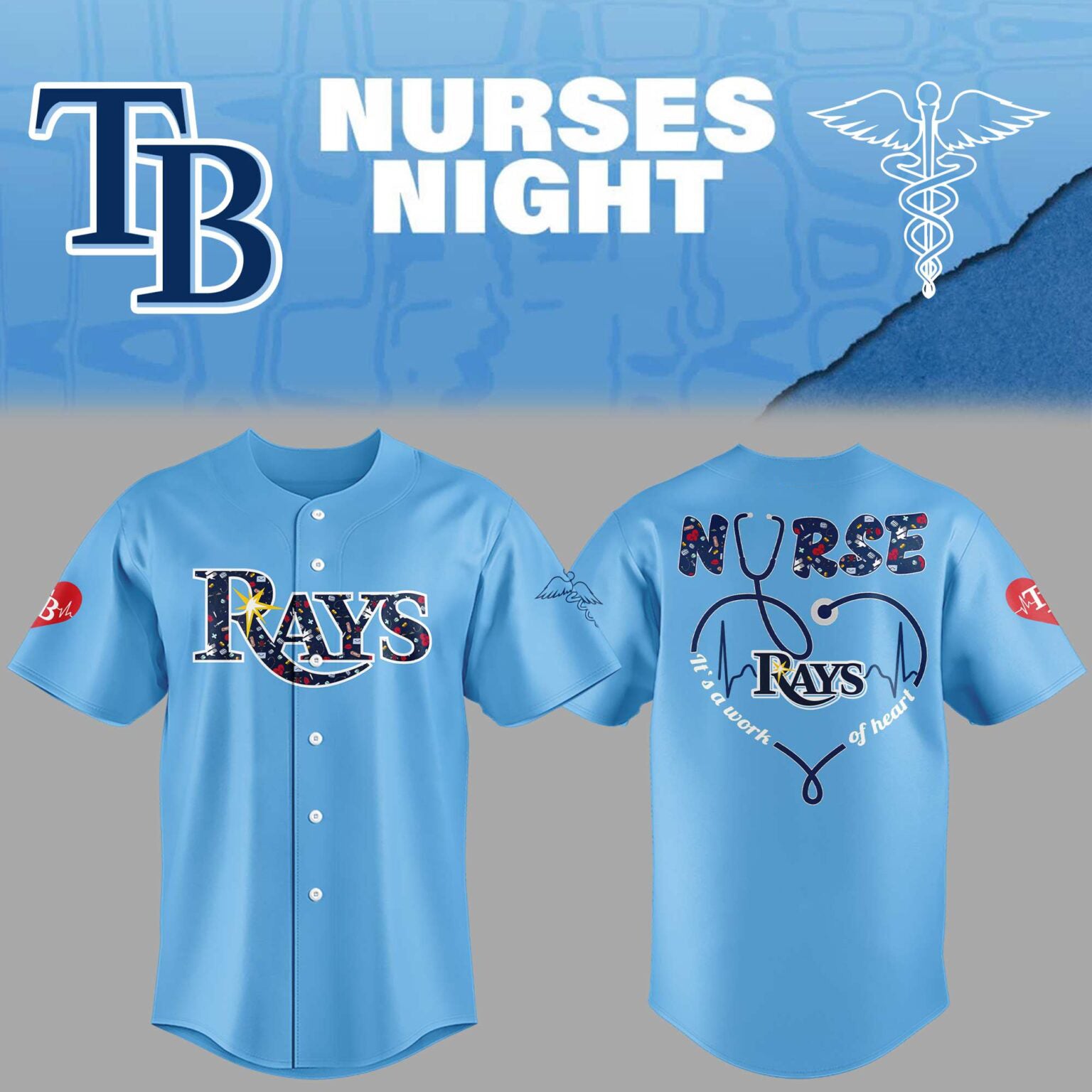 Limited Edition Rays Nurses Night Jersey