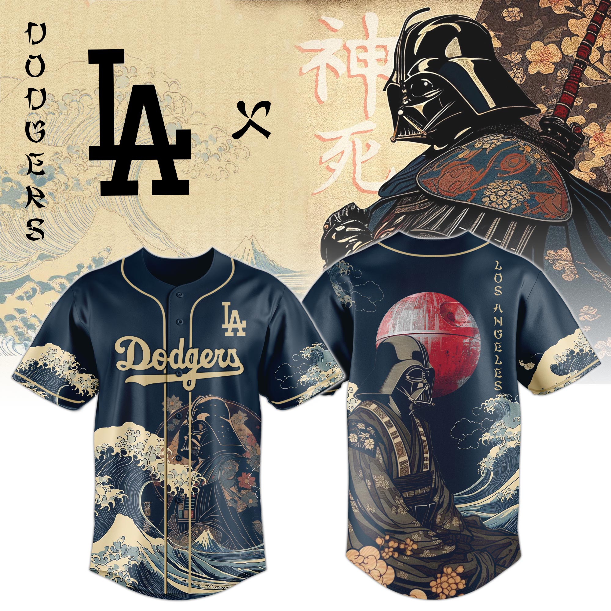 Lord Darth Vader LA Dodgers Japan Edition Jersey