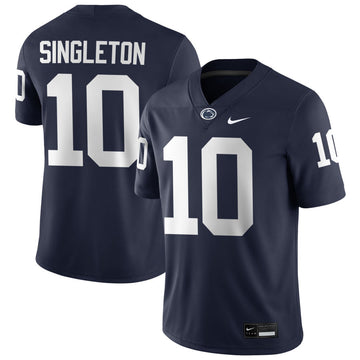 Men’s Penn State #10 Nicholas Singleton Football Jersey