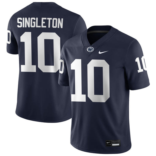 Men’s Penn State #10 Nicholas Singleton Football Jersey