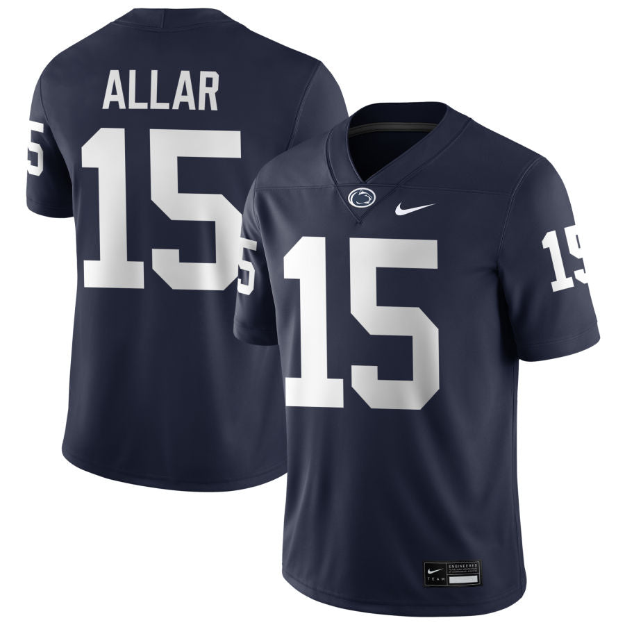 Men’s Penn State #15 Drew Allar Football Jersey