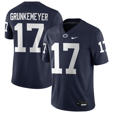 Men’s Penn State #17 Ethan Grunkemeyer Football Jersey