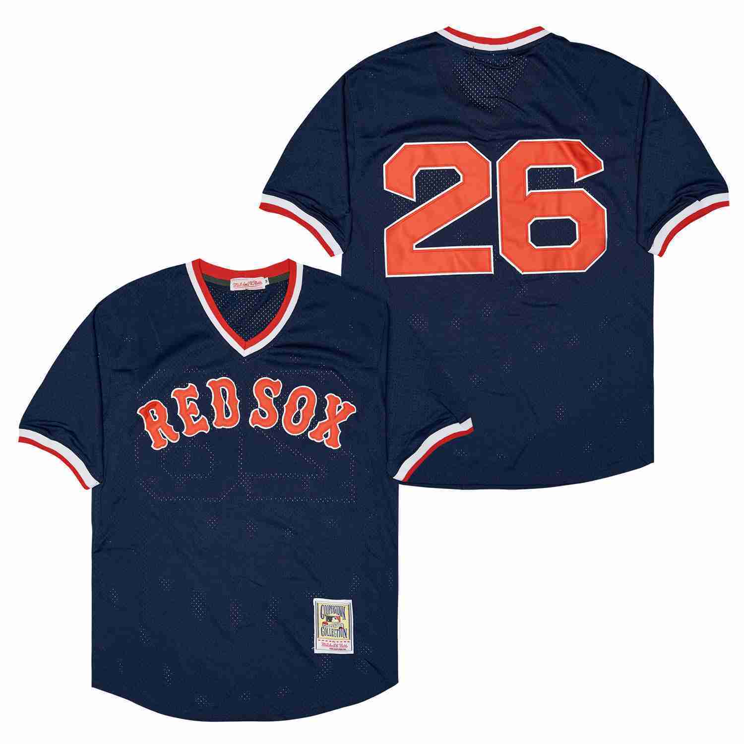 Men's #26 Wade Boggs Boston Red Sox Baseball Jersey