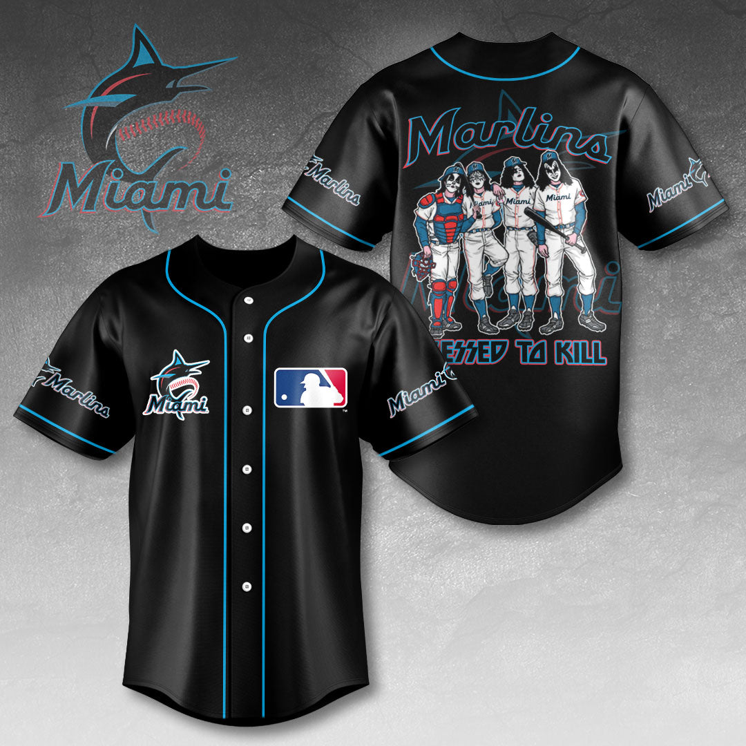Miami Marlins x KISS Baseball Jersey