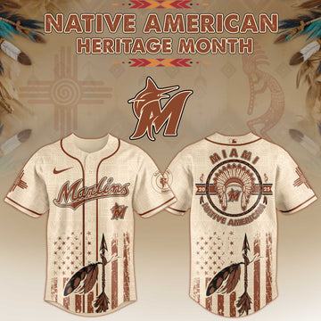 Miami Marlins Native American Heritage Month Jersey