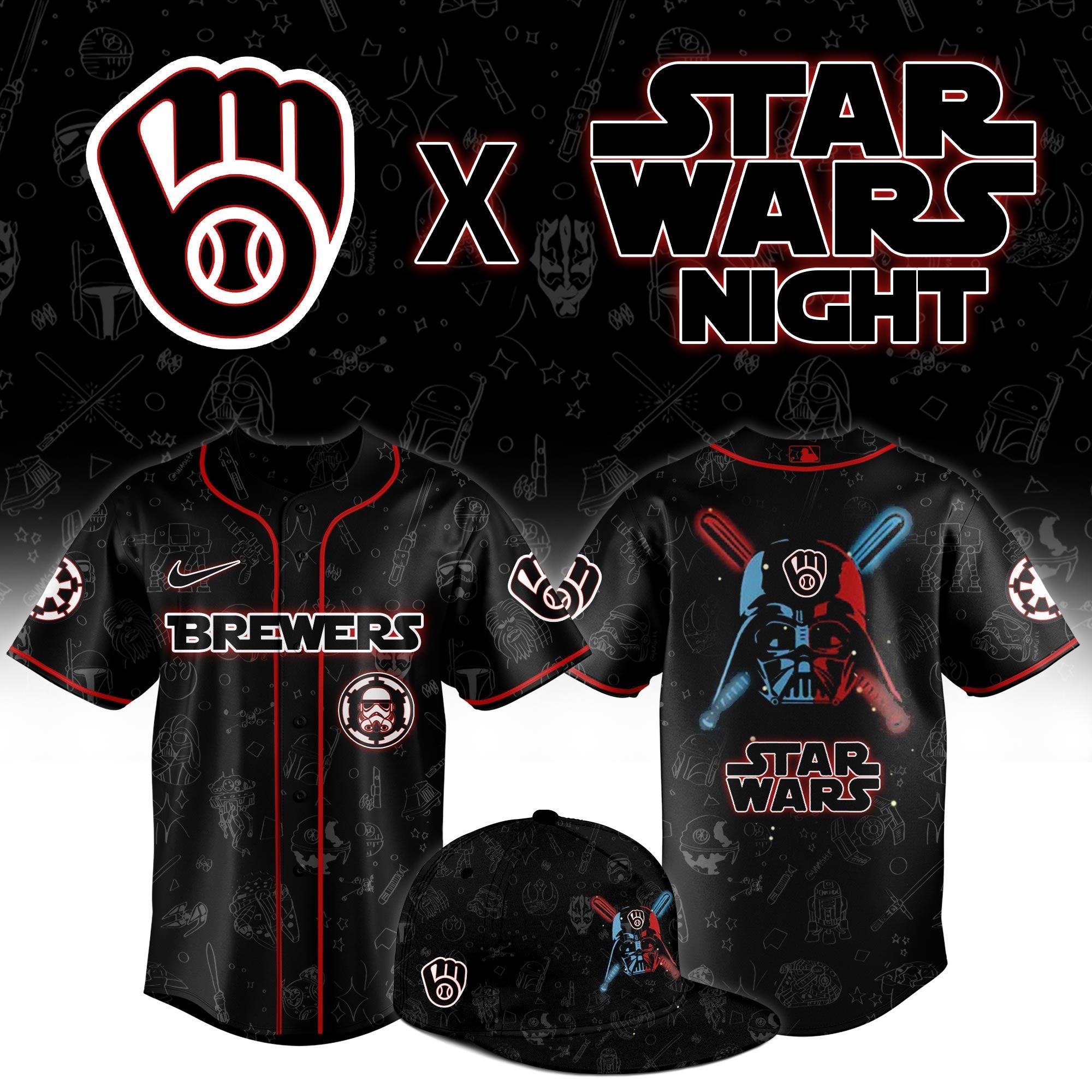 Milwaukee Brewers Star Wars Night Limited Jersey