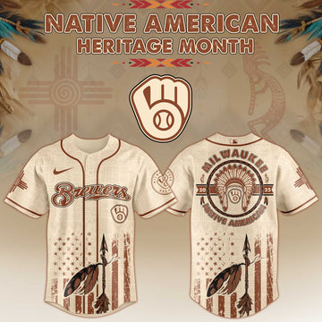 Milwaukee Brewers Native American Heritage Month Jersey