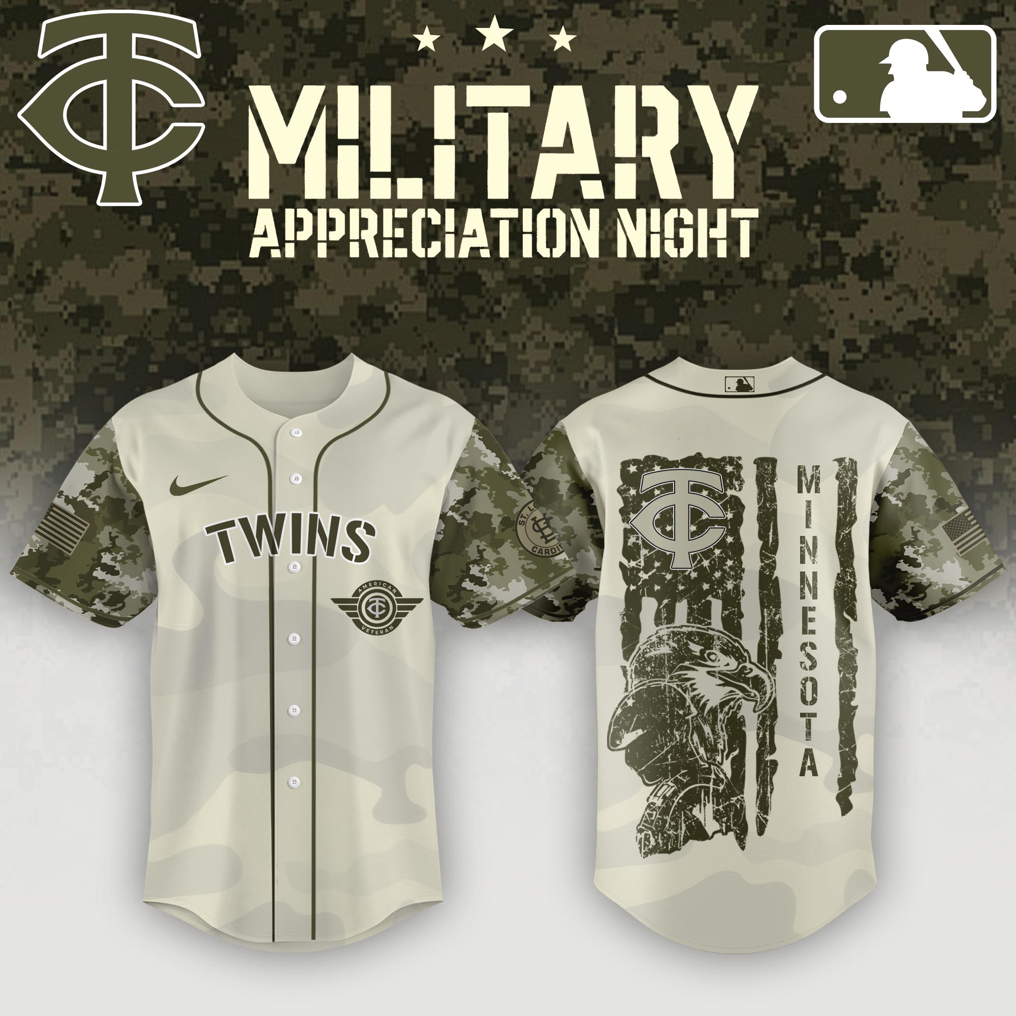 Minnesota Twins Armed Forces Day Jersey