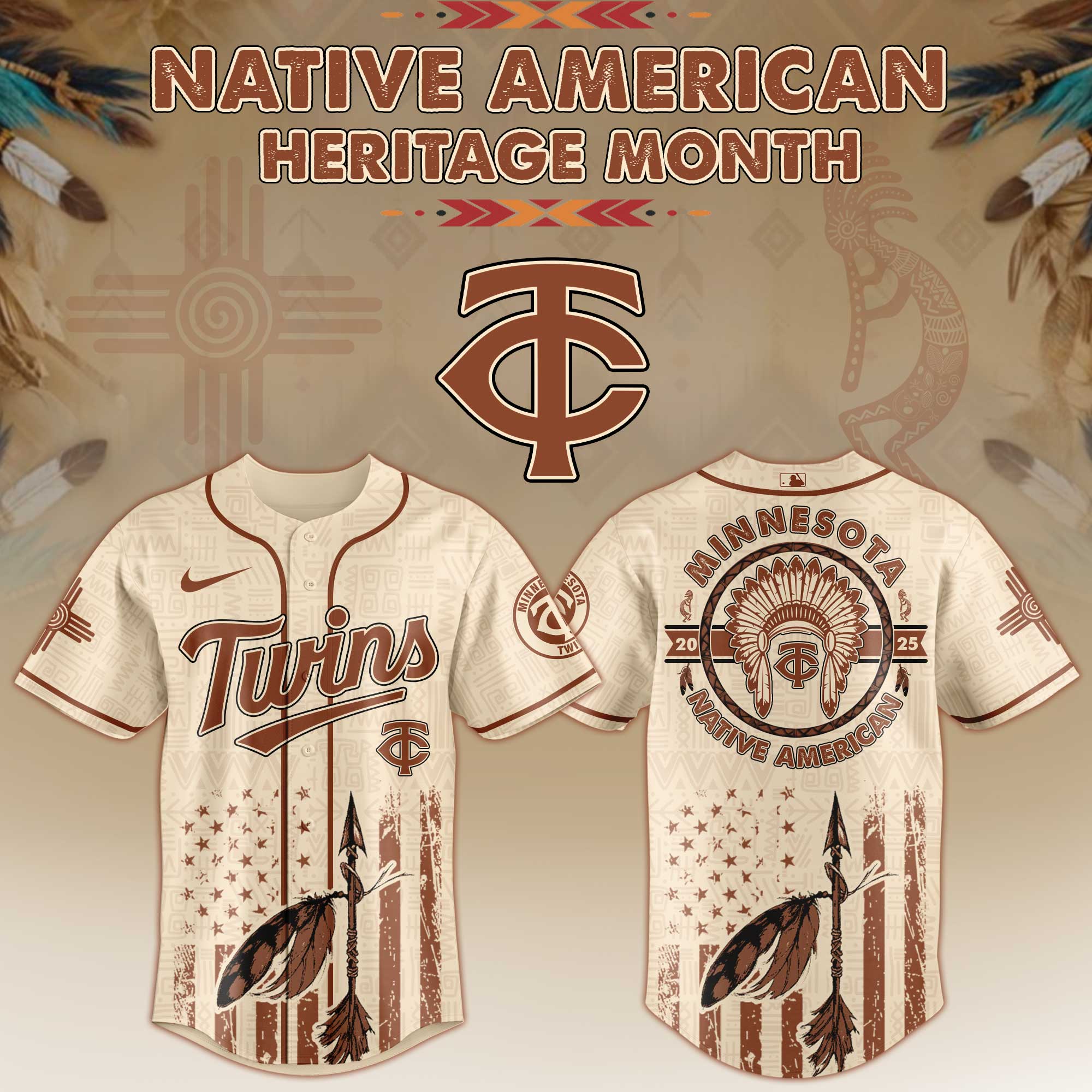 Minnesota Twins Native American Heritage Month Jersey