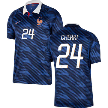 Men’s #24 Cherki 2026 World Cup France Jersey