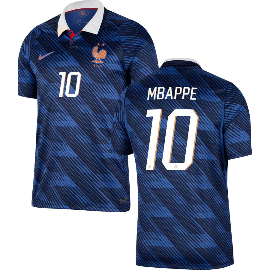 Men’s #10 Kylian Mbappe  2026 World Cup France Jersey