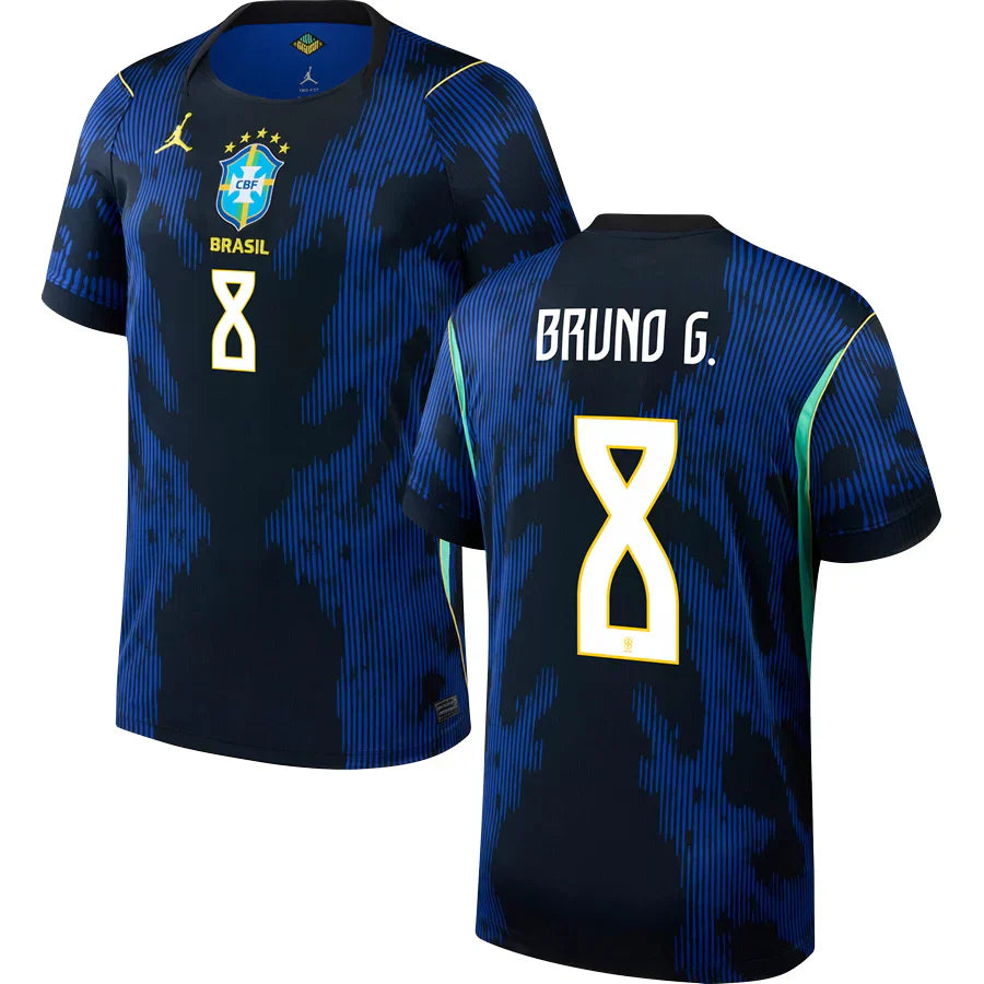 Men’s # 8 Bruno Guimarães 2026  World Cup Brazil Jersey
