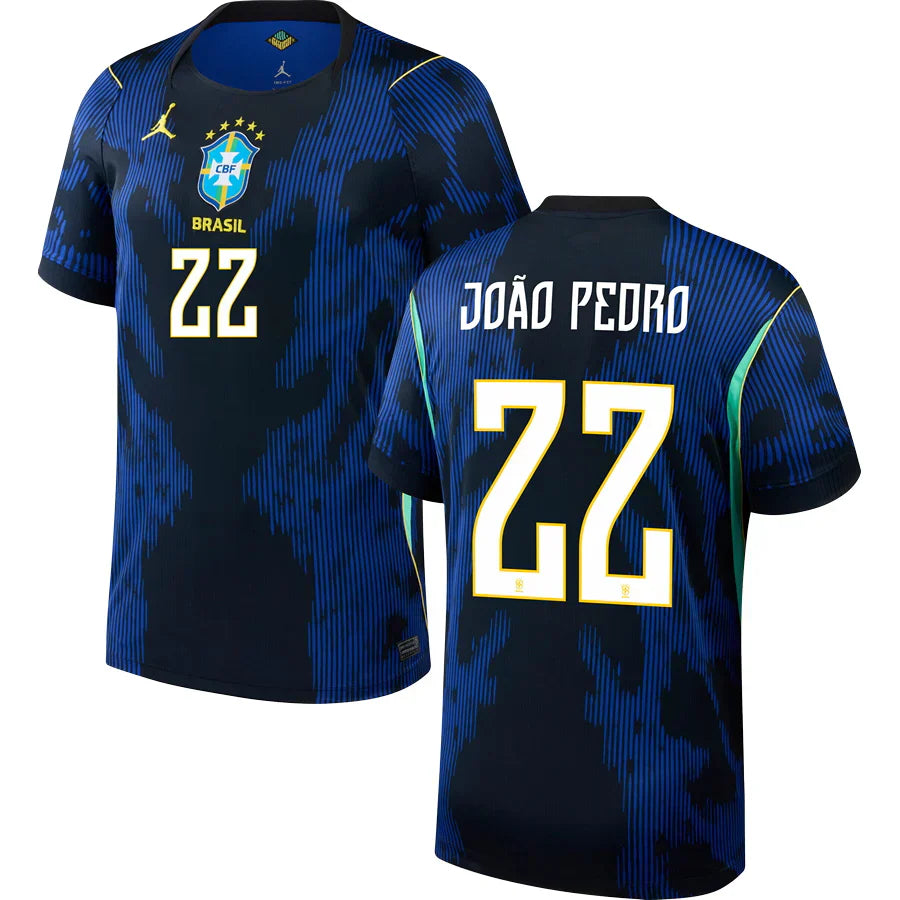 Men’s # 22 João Pedro 2026  World Cup Brazil Jersey