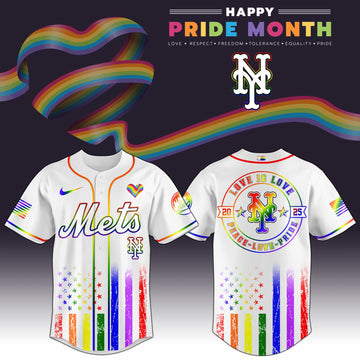New York Mets Happy Pride Month Baseball Jersey