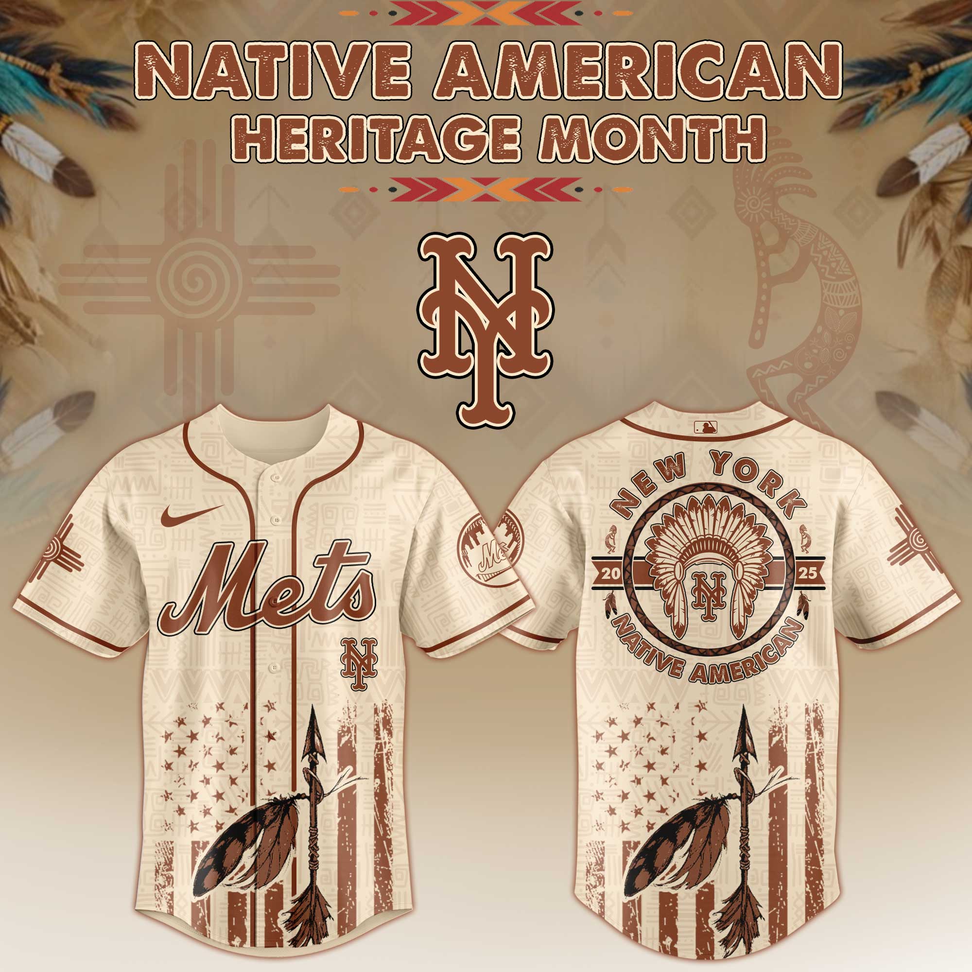 New York Mets Native American Heritage Month Jersey