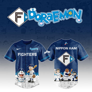 Nippon Ham Fighters Doraemon Special Edition Jersey