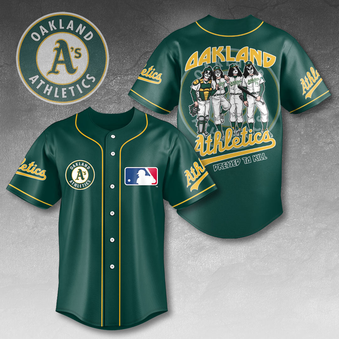Oakland Athletics x KISS Baseball Jersey