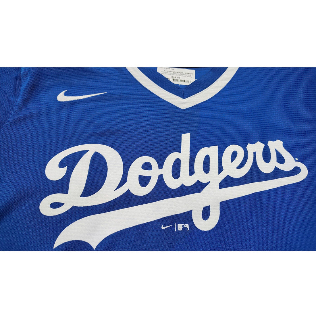 Oversize - Nike Los Angeles Dodgers Men's MLB Institutional V-Neck SS Synthetic Jersey