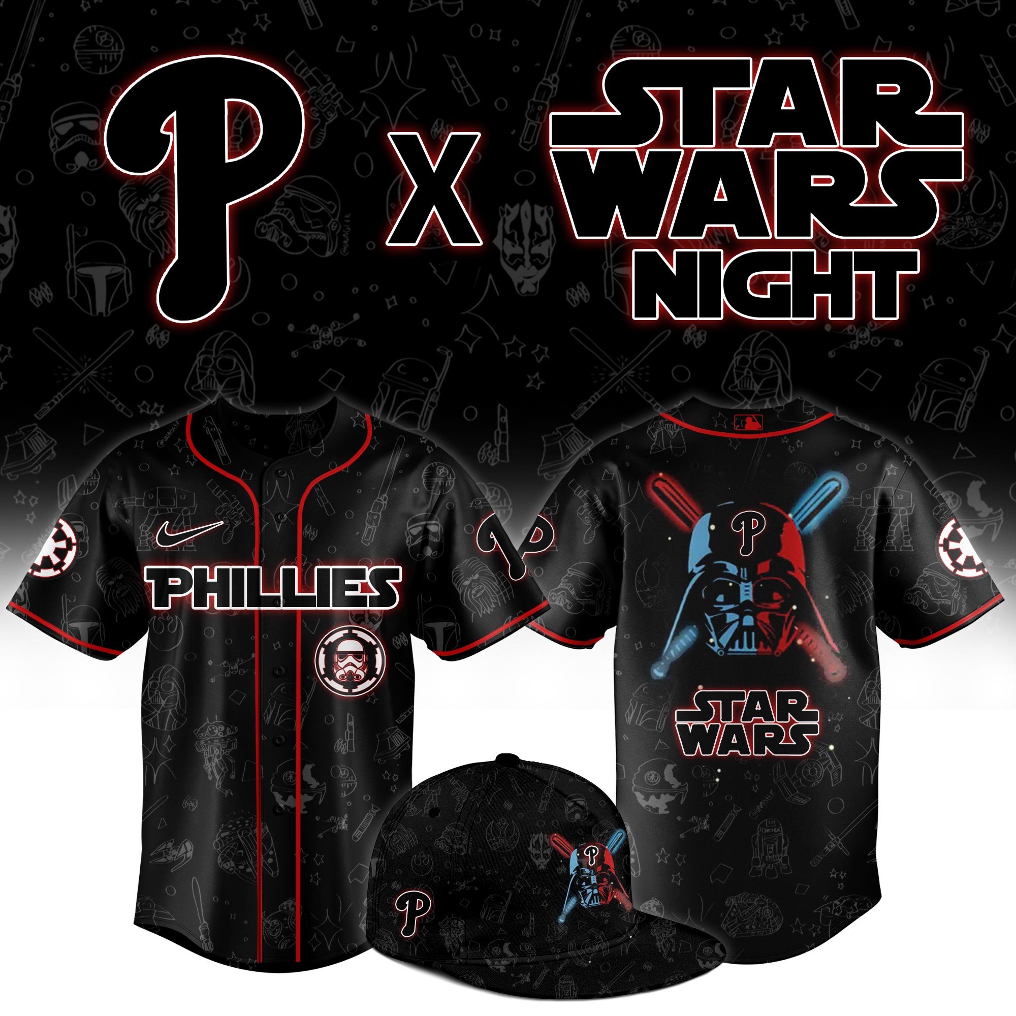 Philadelphia Phillies Star Wars Night Limited Jersey
