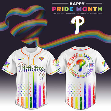 Philadelphia Phillies Happy Pride Month Baseball Jersey
