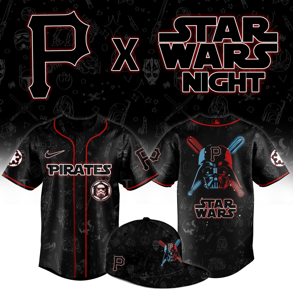 Pittsburgh Pirates Star Wars Night Jersey