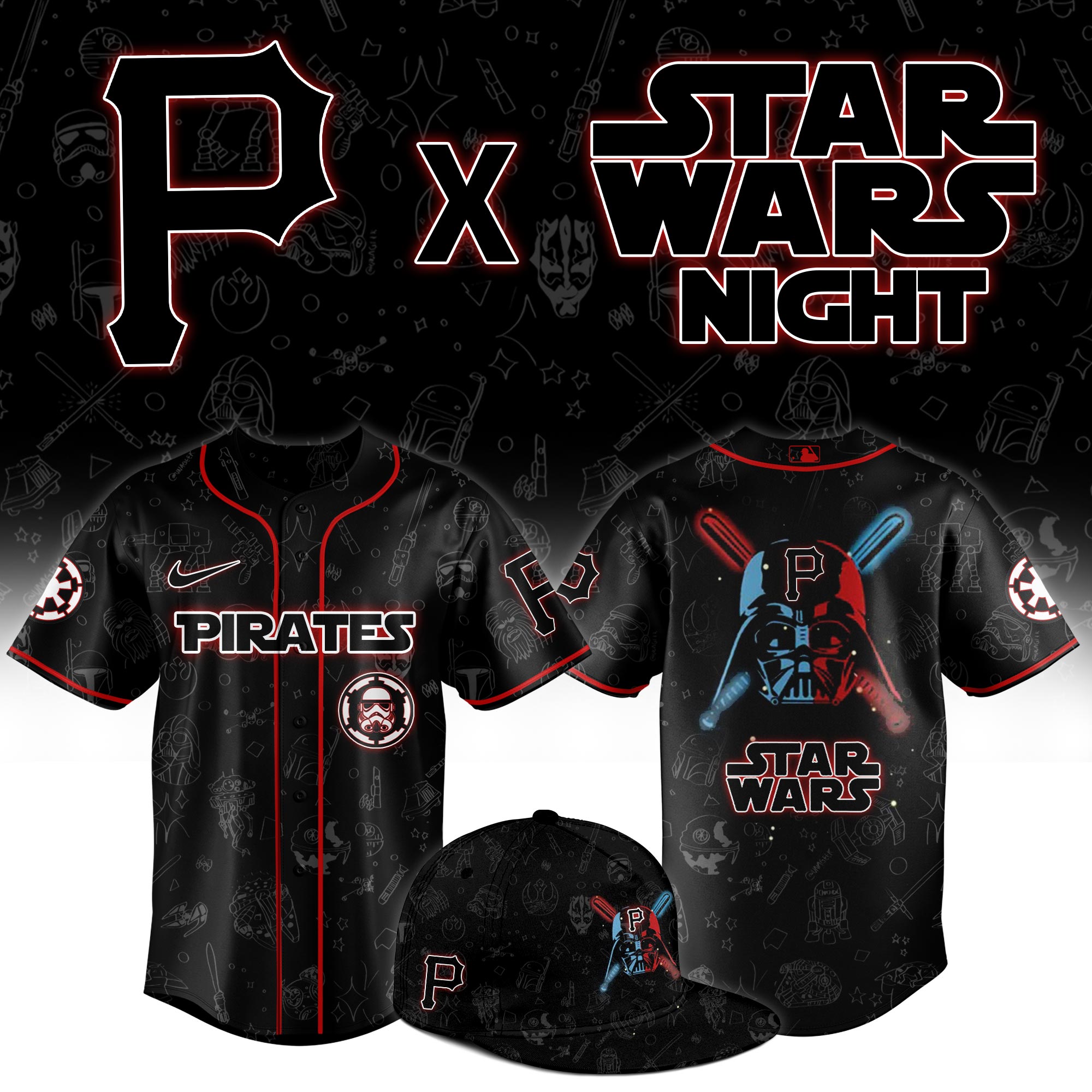 Pittsburgh Pirates Star Wars Night Jersey