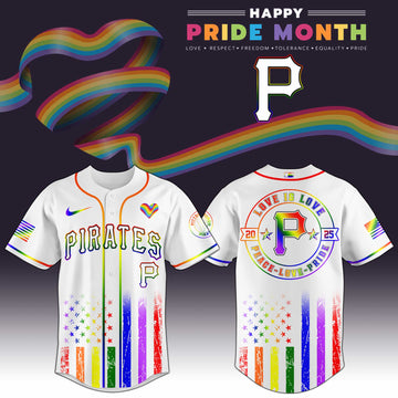 Pittsburgh Pirates Happy Pride Month Baseball Jersey